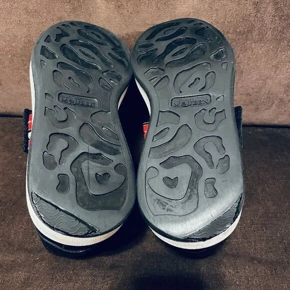 Alexander McQueen Larry Oversized Platform Sneaker Black Red Studded Strap 10 US - Picture 11 of 16